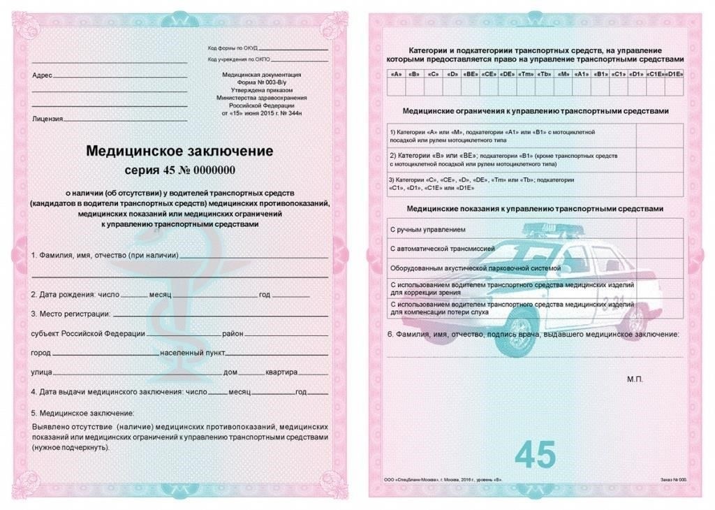 Какие документы необходимы для получения медицинской справки для водителей?