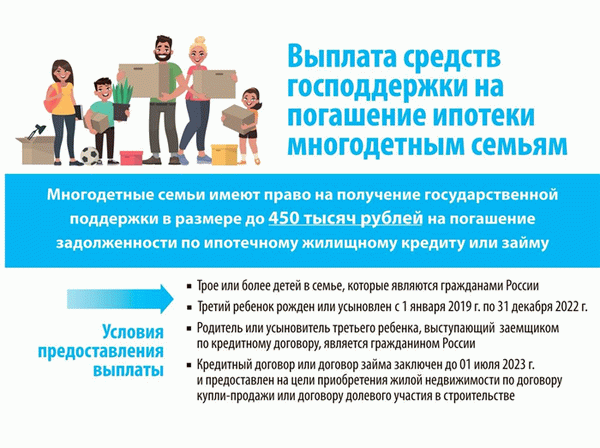 450 000 на погашение ипотечного кредита.